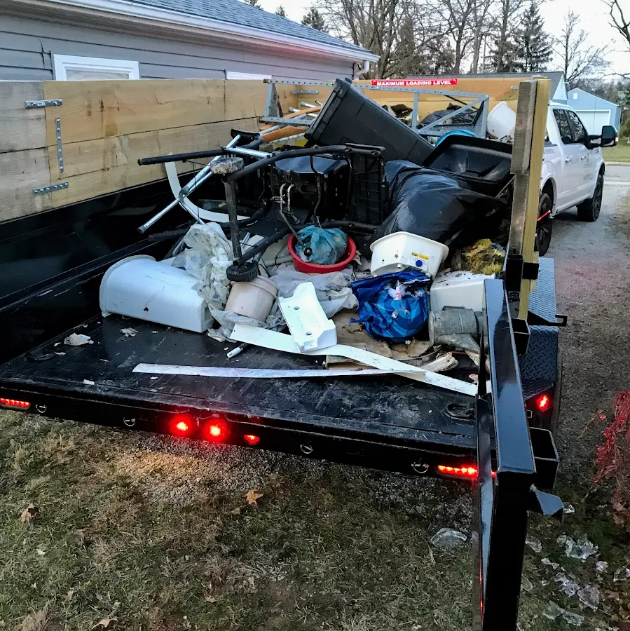 Roll-off dumpster delivered to a residential driveway in Windber